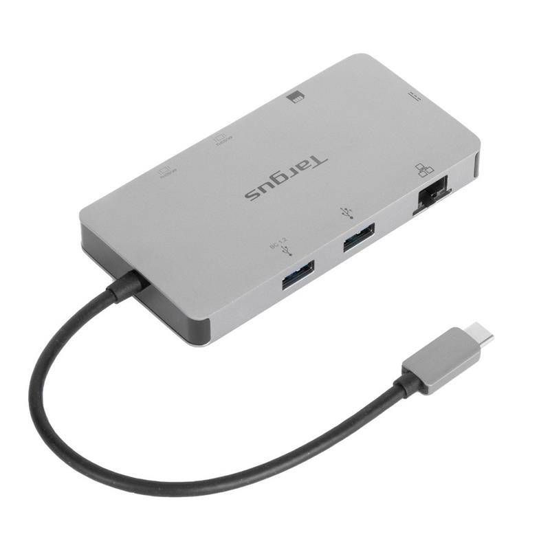 Targus DOCK423EU notebook dock & poortreplicator Bedraad USB 3.2 Gen 1 (3.1 Gen 1) Type-C Zilver