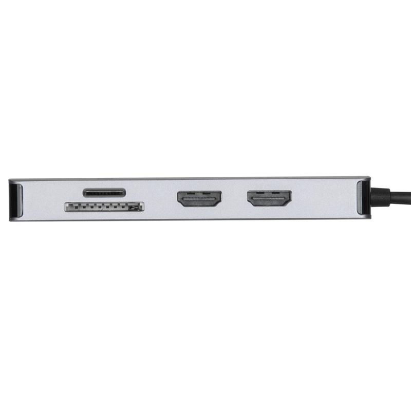 Targus DOCK423EU notebook dock & poortreplicator Bedraad USB 3.2 Gen 1 (3.1 Gen 1) Type-C Zilver