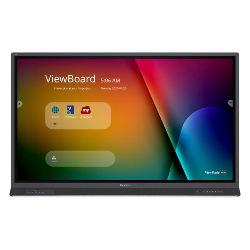 ViewBoard 52serie touchscreen - 65inch - 4K - Android 9 0 - IR 400 nits - USB-C - DP - 2x15W sub 15W array mic 4 32GB