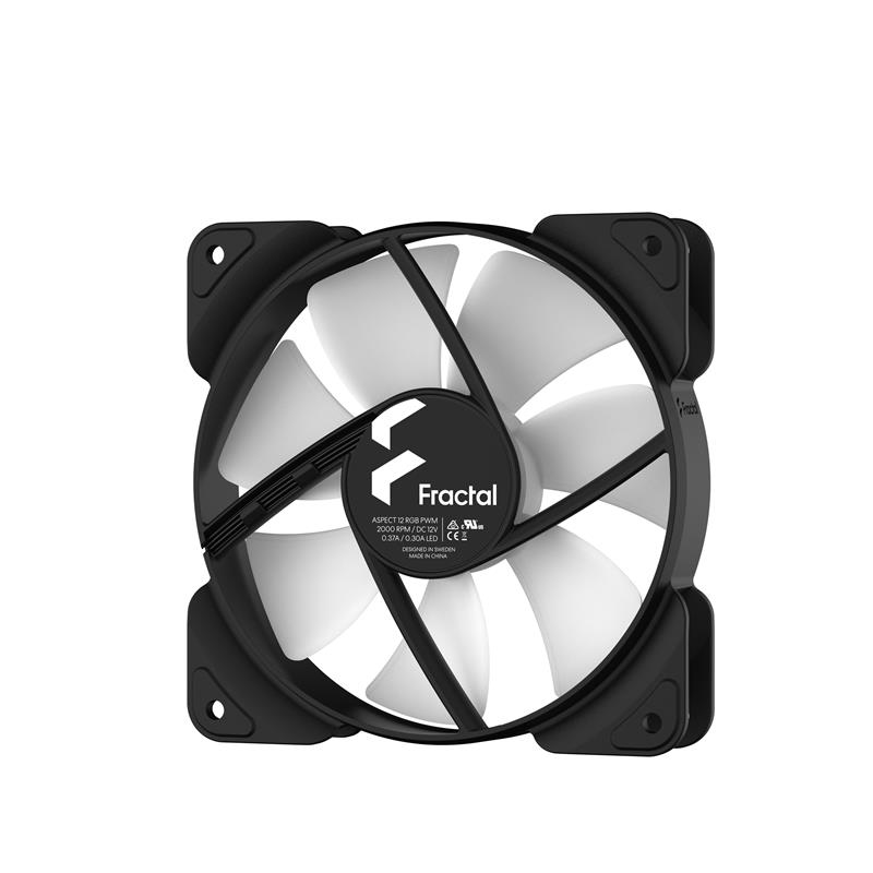 Fractal Design Aspect 12 RGB PWM Computer behuizing Ventilator 12 cm Zwart 3 stuk(s)