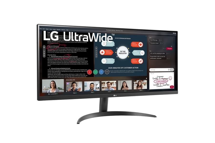 LG 34WP500-B 86,4 cm (34"") 2560 x 1080 Pixels UltraWide Full HD LED Zwart