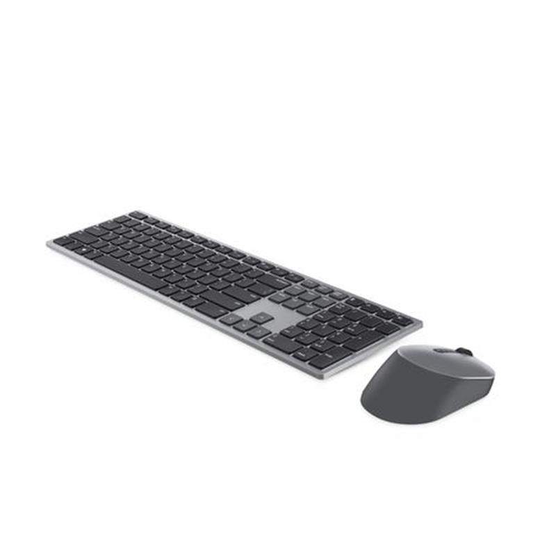 DELL KM7321W toetsenbord RF-draadloos + Bluetooth AZERTY Belgisch Grijs, Titanium
