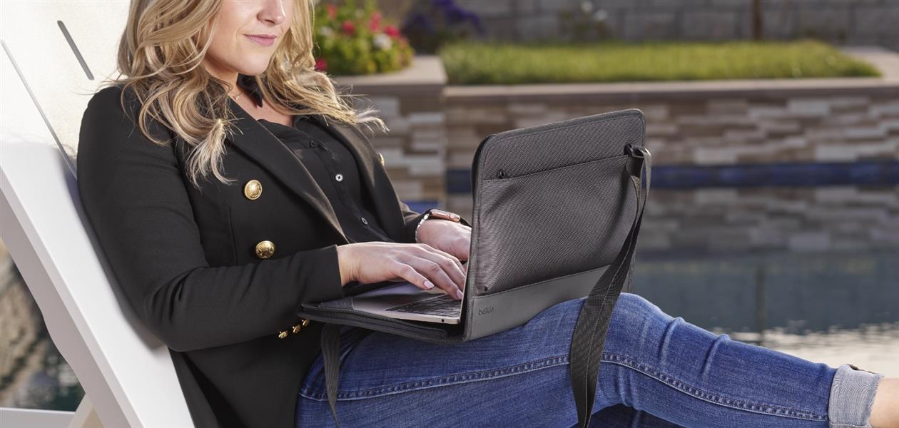 Belkin Always-On Laptop Case for 14” devices notebooktas 35,6 cm (14"") Zwart