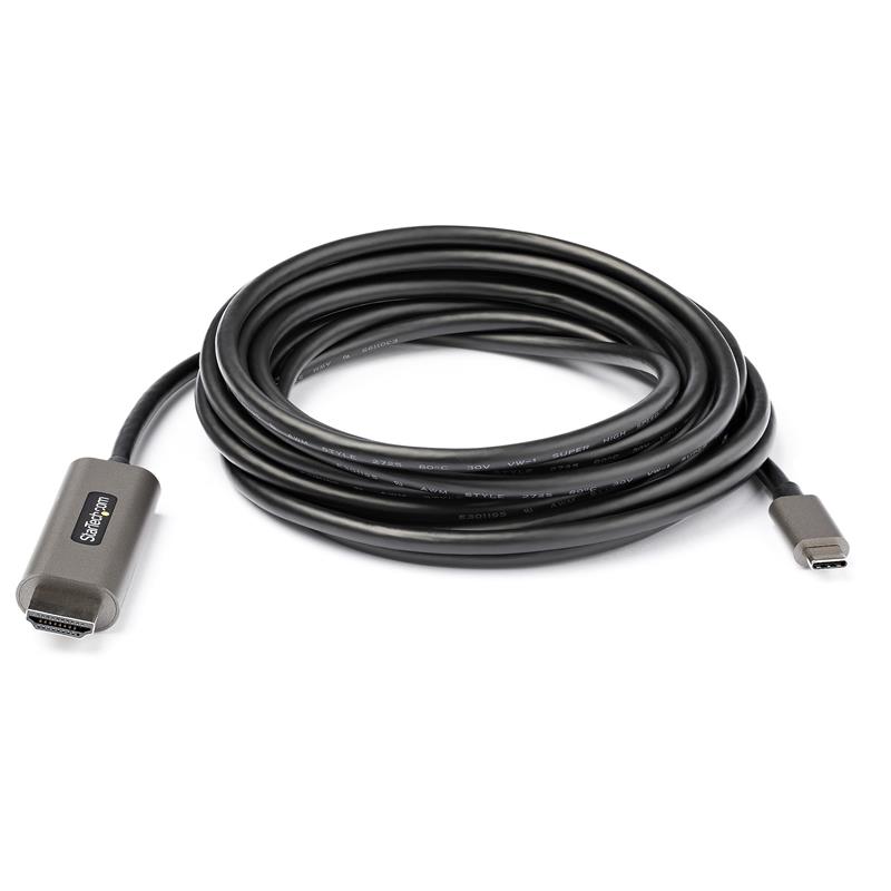 StarTech.com 4m USB-C naar HDMI Kabel - 4K 60Hz met HDR10 - Ultra HD USB Type-C naar 4K HDMI 2.0b Video Adapter Kabel - USB-C naar HDMI HDR Monitor/Sc