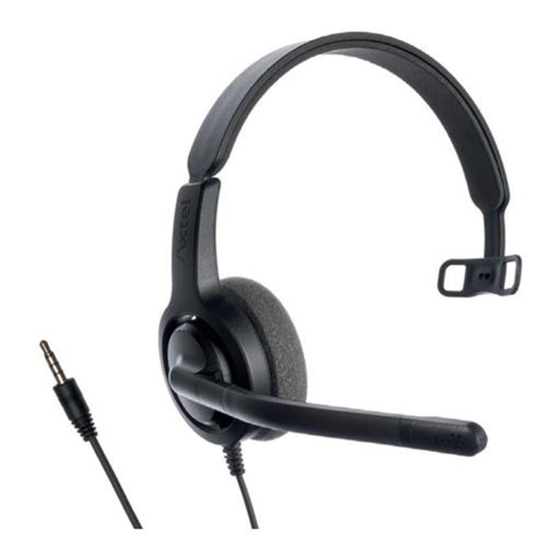 Axtel hoofdtelefoon headset Hoofdband 3 5mm-connector Zwart