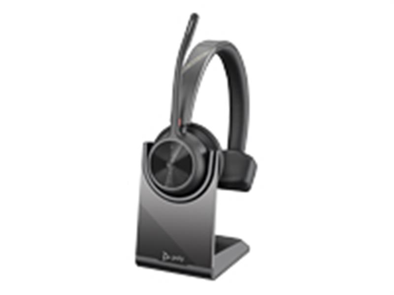 Voyager 4310 UC Headset Wireless Head-band Office Call center USB Type-A Bluetooth Charging stand Black
