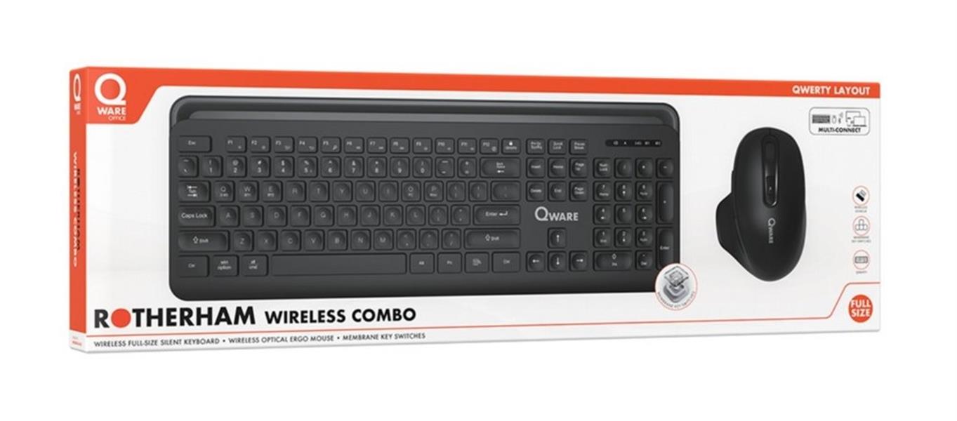 QWARE Draadloze Muis en Toetsenbordcombo QWERTY