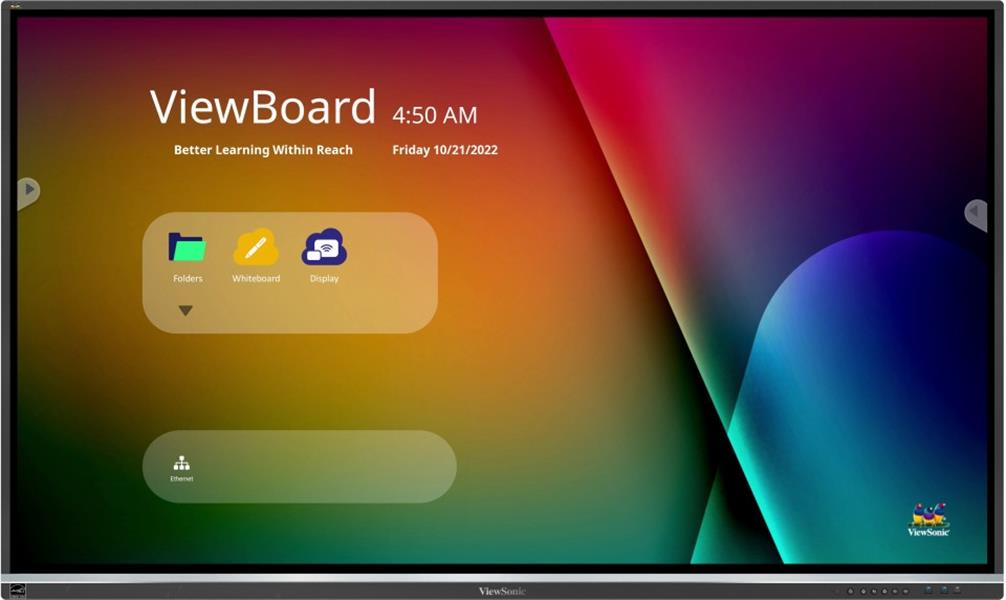 ViewBoard 50serie touchscreen - 75inch - 4K - IR 400 nits - Android 11 0 - 2x15W sub 16W - USB-C - 4GB Ram - 32GB