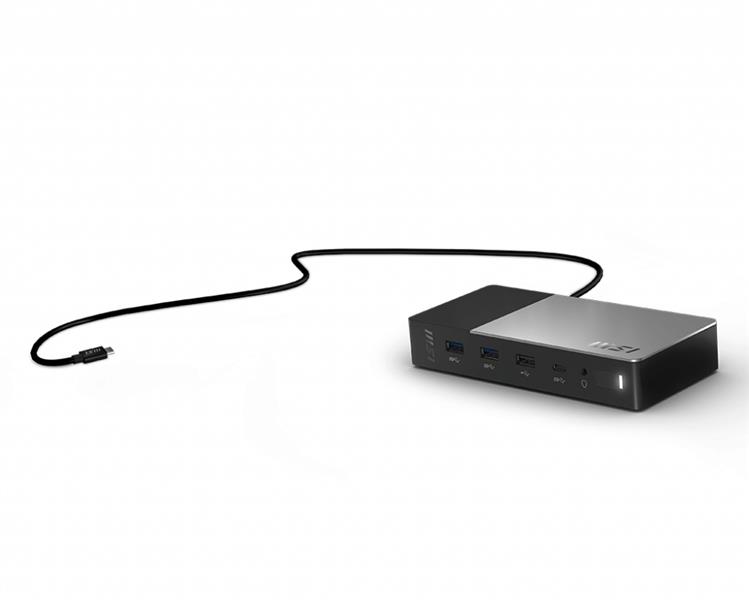 MSI USB-C Docking Station Gen 2 USB 3.2 Gen 2 (3.1 Gen 2) Type-C Zwart