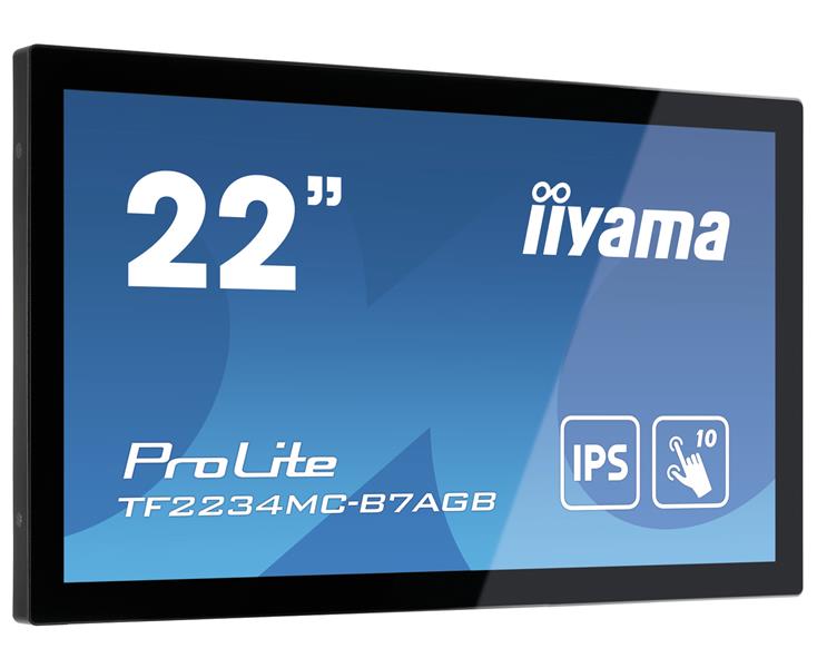 iiyama ProLite TF2234MC-B7AGB touch screen-monitor 54,6 cm (21.5"") 1920 x 1080 Pixels Multi-touch Multi-gebruiker Zwart