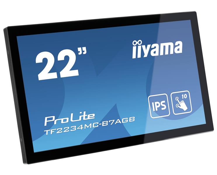 iiyama ProLite TF2234MC-B7AGB touch screen-monitor 54,6 cm (21.5"") 1920 x 1080 Pixels Multi-touch Multi-gebruiker Zwart