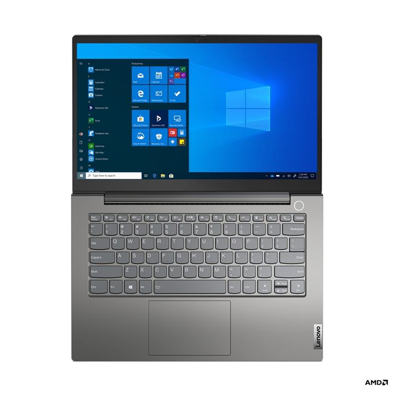 Lenovo ThinkBook 14 Notebook 35,6 cm (14"") Full HD AMD Ryzen™ 5 8 GB DDR4-SDRAM 256 GB SSD Wi-Fi 6 (802.11ax) Windows 10 Pro Grijs