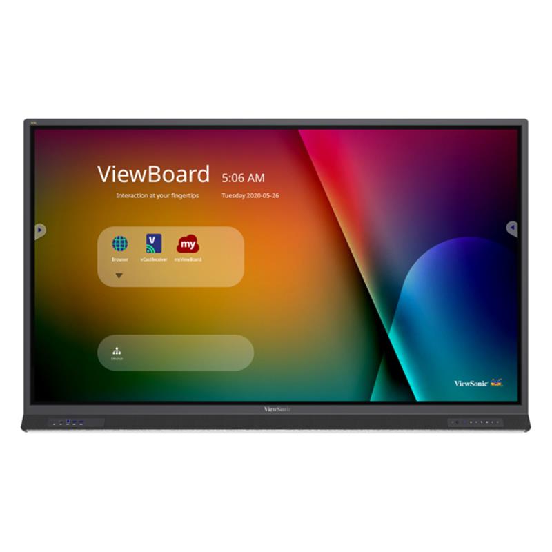 Viewsonic IFP7552-1B touch screen-monitor 190,5 cm (75"") 3840 x 2160 Pixels Dual-touch Zwart