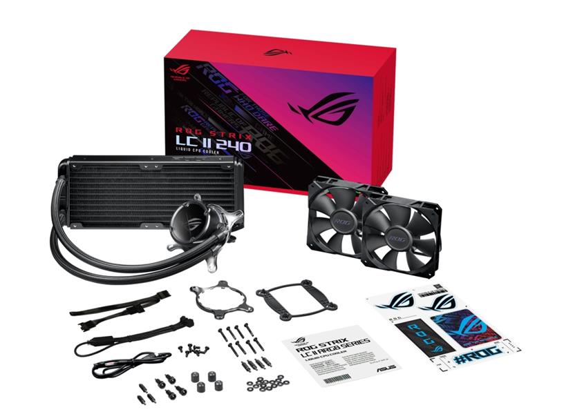 ASUS ROG STRIX LC II 240 Processor Alles-in-één vloeistofkoeler 12 cm Zwart