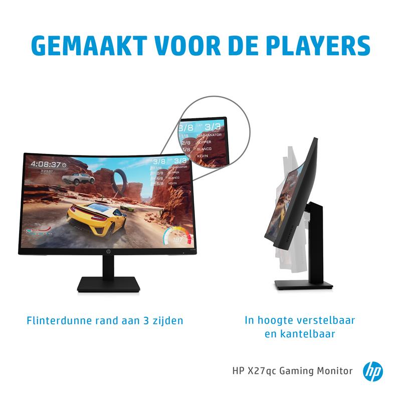 HP X27qc QHD Gaming VA 27In 16:9 2560x14