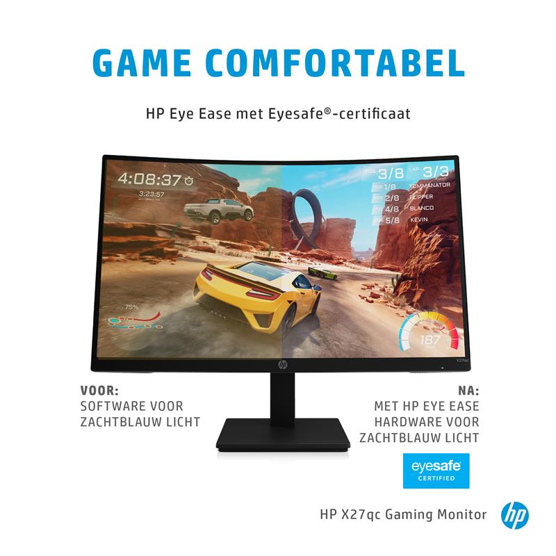 HP X27qc QHD Gaming VA 27In 16:9 2560x14