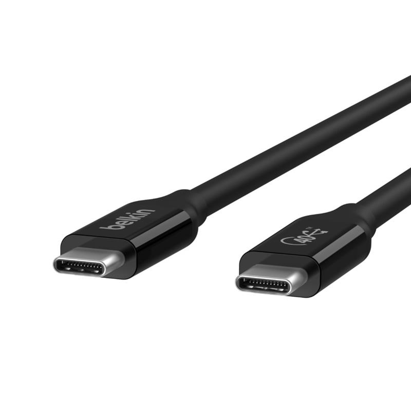 Belkin INZ001bt0.8MBK USB-kabel 0,8 m USB4 Gen 3x2 USB C Zwart