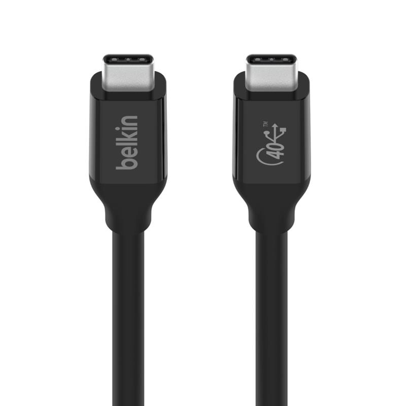 Belkin INZ001bt0.8MBK USB-kabel 0,8 m USB4 Gen 3x2 USB C Zwart