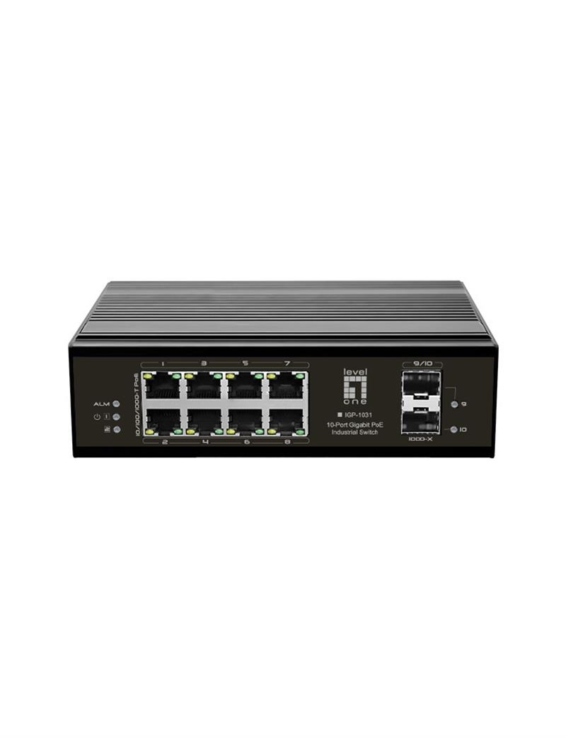 LevelOne IGP-1031 netwerk-switch Gigabit Ethernet (10/100/1000) Power over Ethernet (PoE) Zwart
