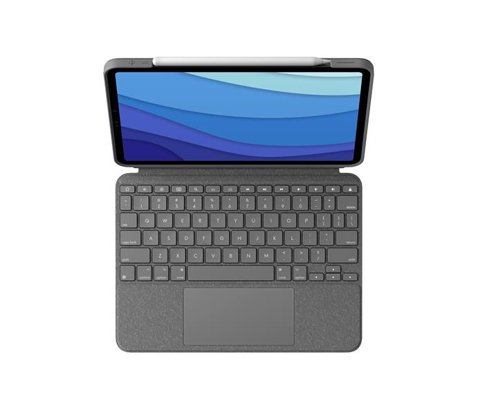 Logitech Combo Touch Grijs Smart Connector QWERTY Scandinavisch