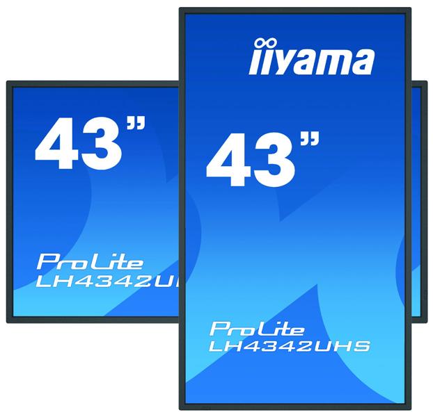 iiyama LH4342UHS-B3 beeldkrant Digitale signage flatscreen 108 cm (42.5"") IPS 4K Ultra HD Zwart Type processor Android 8.0