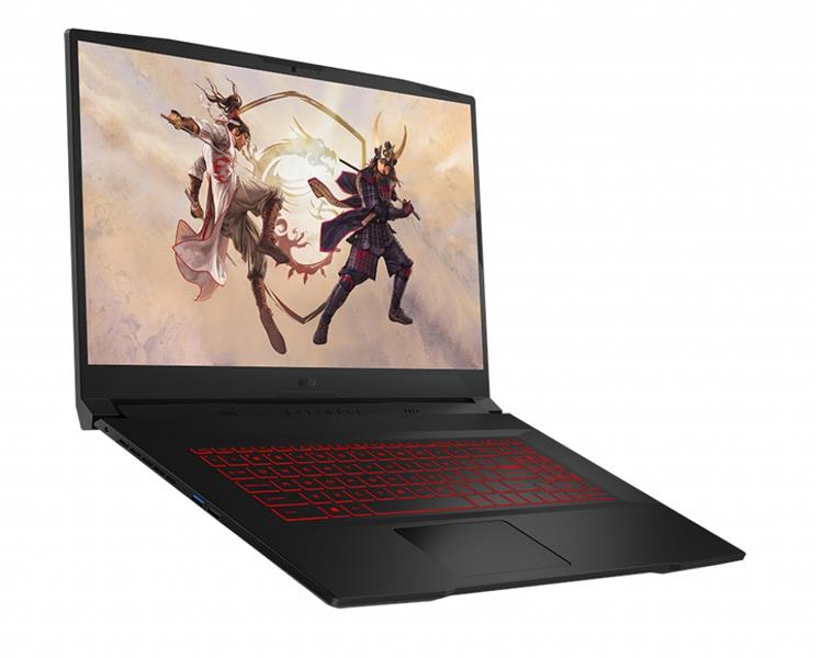 MSI Gaming GF76 11UE-255NL Katana Laptop 43,9 cm (17.3"") Full HD Intel® Core™ i7 i7-11800H 16 GB DDR4-SDRAM 512 GB SSD NVIDIA GeForce RTX 3060 Wi-Fi 