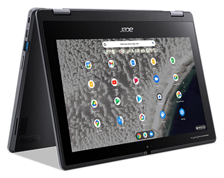 Acer Chromebook R753T-C1XU 29,5 cm (11.6"") Touchscreen HD Intel® Celeron® N N4500 4 GB LPDDR4x-SDRAM 32 GB Flash Wi-Fi 6 (802.11ax) ChromeOS Zwart