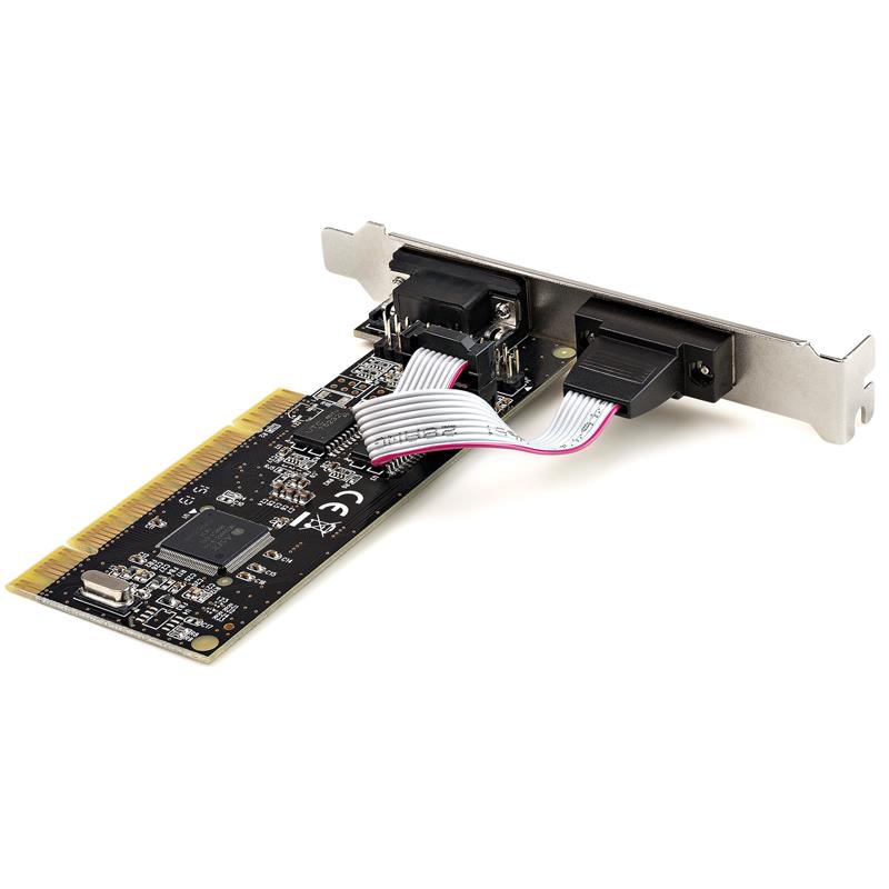 StarTech.com PCI Serial Parallel Combo Card with Dual Serial RS232 Ports (DB9) & 1x Parallel LPT Port (DB25) - PCI Combo Adapter Card - PCI Expansion 