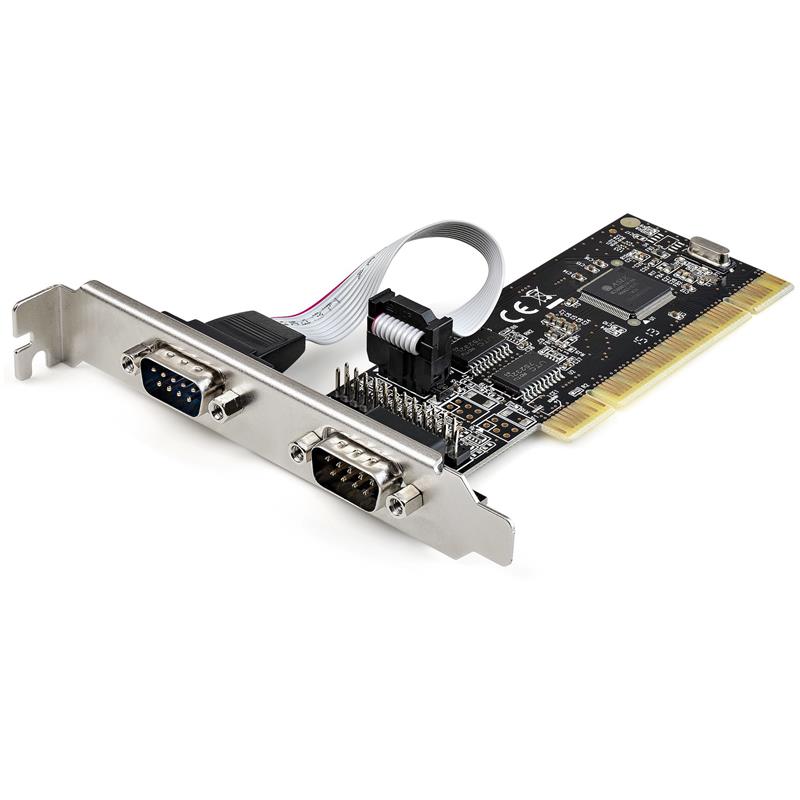 StarTech.com PCI Serial Parallel Combo Card with Dual Serial RS232 Ports (DB9) & 1x Parallel LPT Port (DB25) - PCI Combo Adapter Card - PCI Expansion 