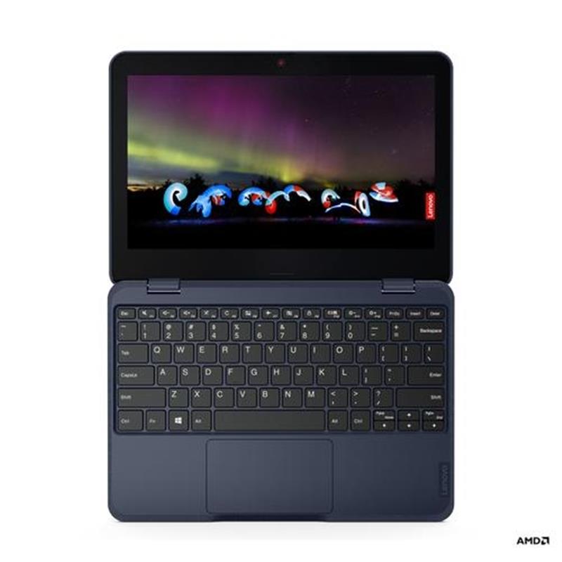 Lenovo 100w 3015e Notebook 29,5 cm (11.6"") HD AMD 3000 4 GB DDR4-SDRAM 64 GB eMMC Wi-Fi 5 (802.11ac) Windows 11 Blauw