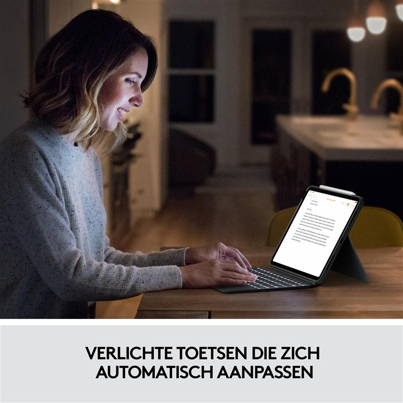 Logitech Combo Touch Grijs Smart Connector QWERTZ Duits