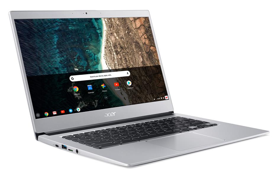 Acer Chromebook 514 CB514-1W-P32X 7505 35,6 cm (14"") Full HD Intel® Pentium® Gold 8 GB LPDDR4x-SDRAM 128 GB SSD Wi-Fi 6 (802.11ax) ChromeOS Grijs