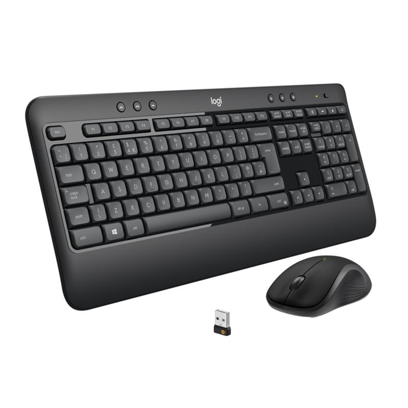 Logitech MK540 toetsenbord RF Draadloos QWERTY US International Zwart, Wit