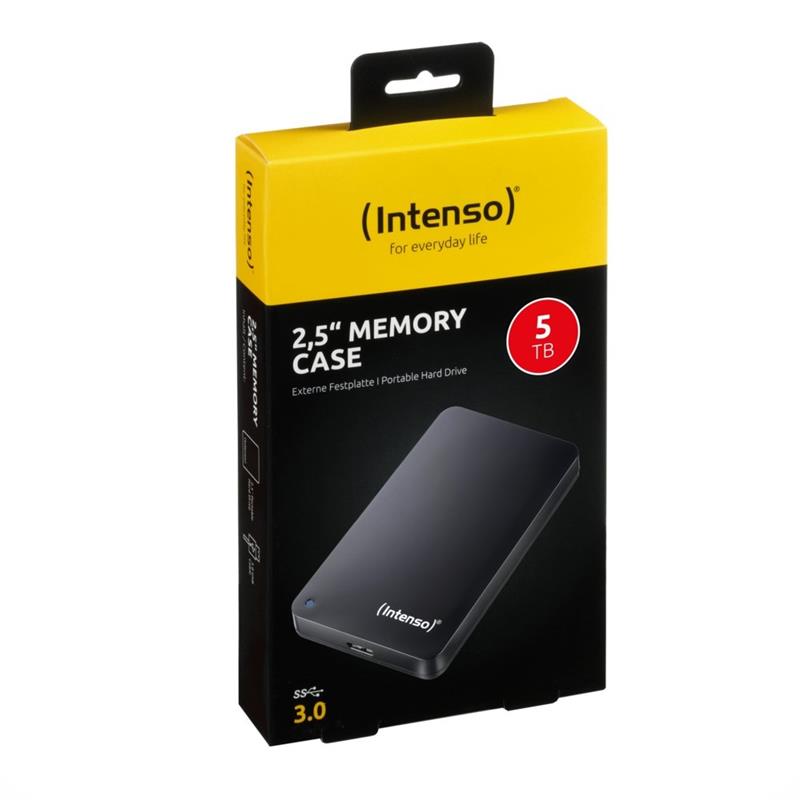 Intenso 2,5 Memory Case externe harde schijf 5000 GB Zwart
