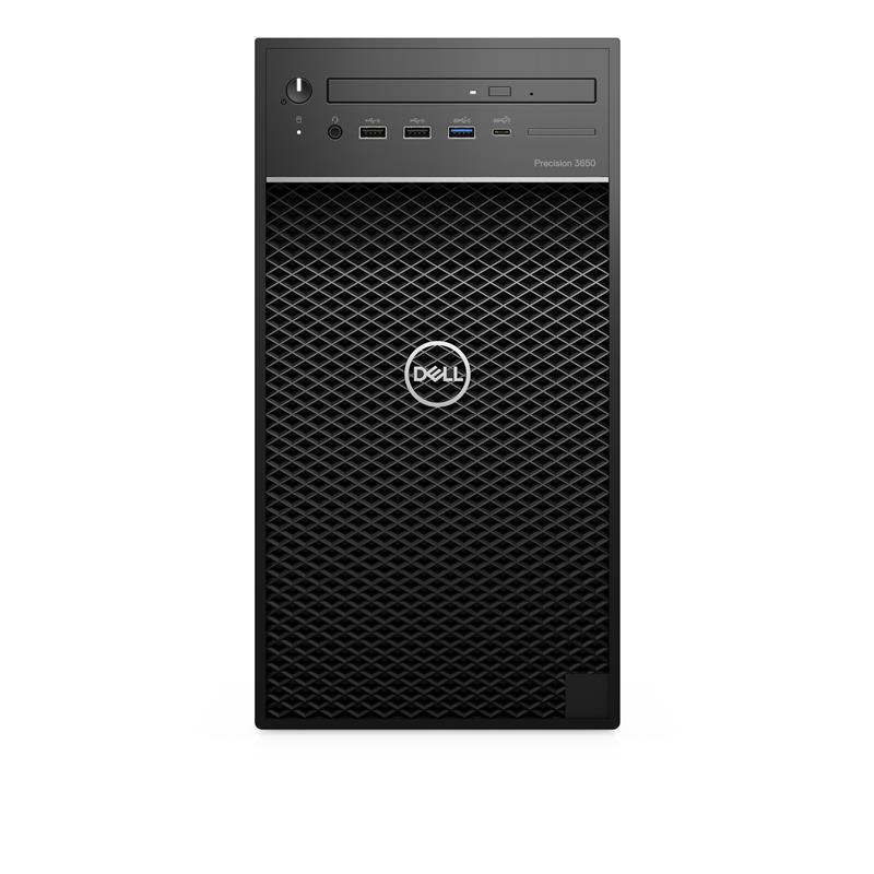 DELL Precision 3650 DDR4-SDRAM i9-10900K Tower Intel® 10de generatie Core™ i9 16 GB 512 GB SSD Windows 10 Pro Workstation Zwart