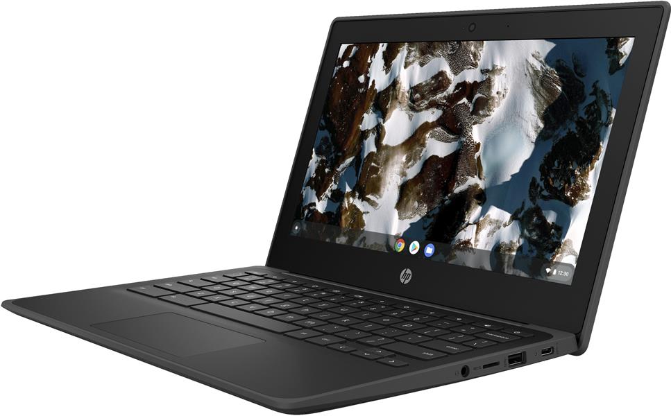 HP Chromebook 11 G9 Intel® Celeron® N4500 29,5 cm (11.6"") Touchscreen HD 4 GB LPDDR4x-SDRAM 64 GB eMMC Wi-Fi 6 (802.11ax) ChromeOS Zwart