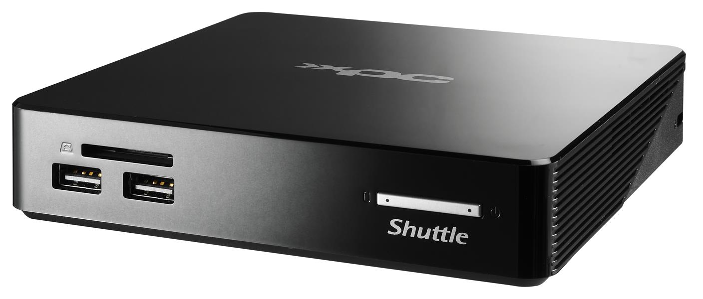 Shuttle XPC nano NS02EV2 RK3368 Nettop Rockchip 2 GB DDR3L-SDRAM 16 GB eMMC Android 8.1 Mini PC Zwart