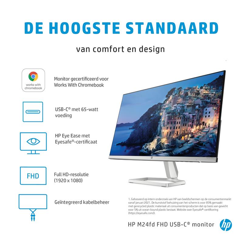 HP M24fd USB-C 23 8IN 16:9 FHD 1000:1