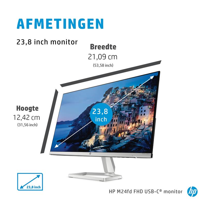 HP M24fd USB-C 23 8IN 16:9 FHD 1000:1