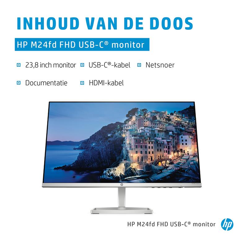 HP M24fd USB-C 23 8IN 16:9 FHD 1000:1