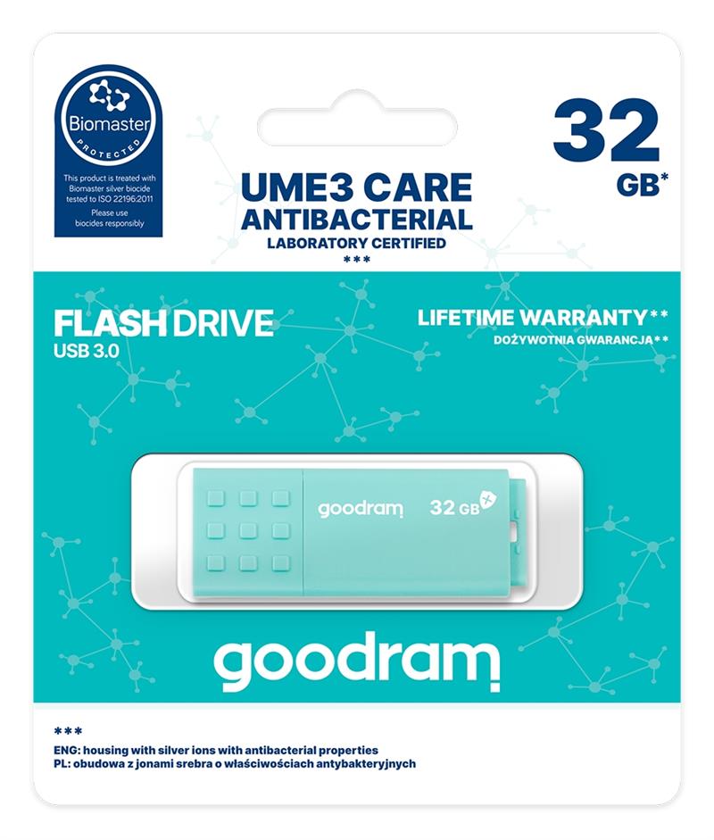 Goodram UME3 USB flash drive 32 GB USB Type-A 3.0 Turkoois