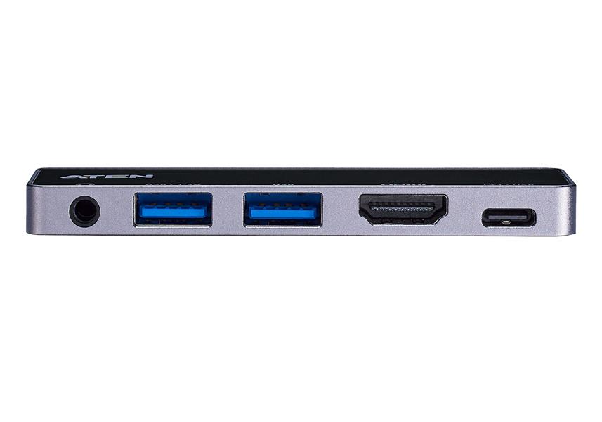 ATEN USB-C Travel Dock met stroomdoorvoer