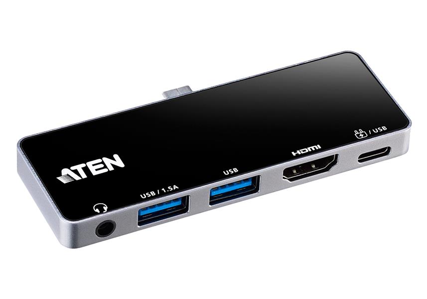 ATEN USB-C Travel Dock met stroomdoorvoer