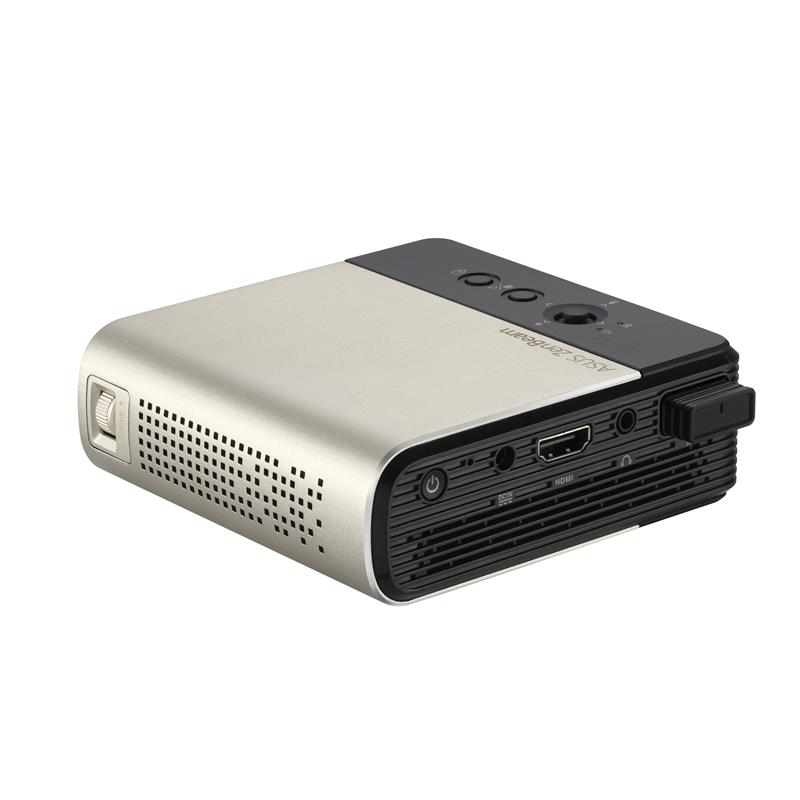 ASUS ZenBeam E2 beamer/projector Projector met normale projectieafstand 300 ANSI lumens DLP WVGA (854x480) Zwart, Goud