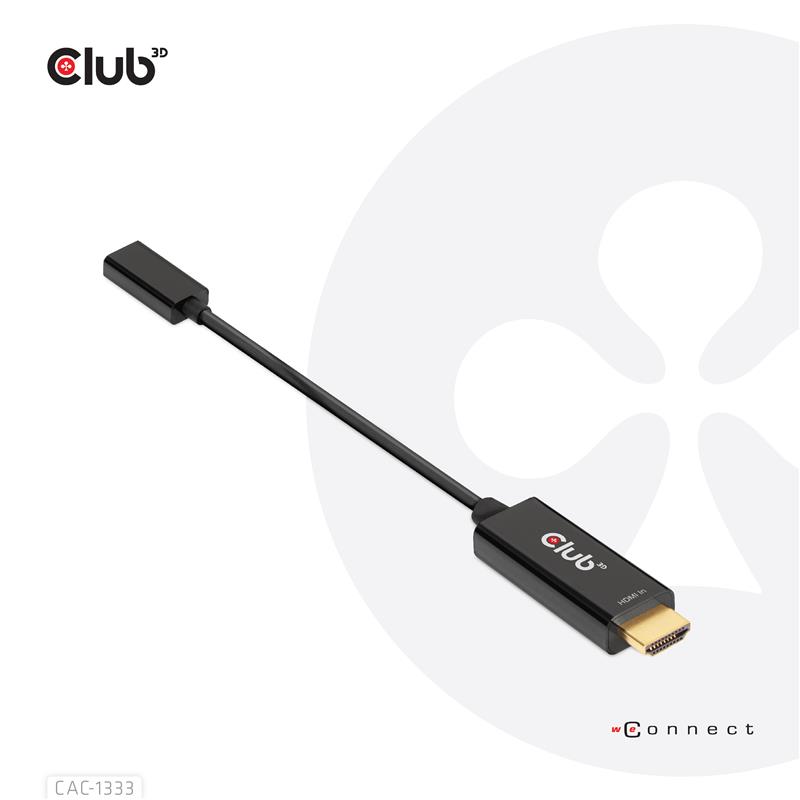 Club 3D HDMI-USB-C 4K60Hz Active Adapter M F
