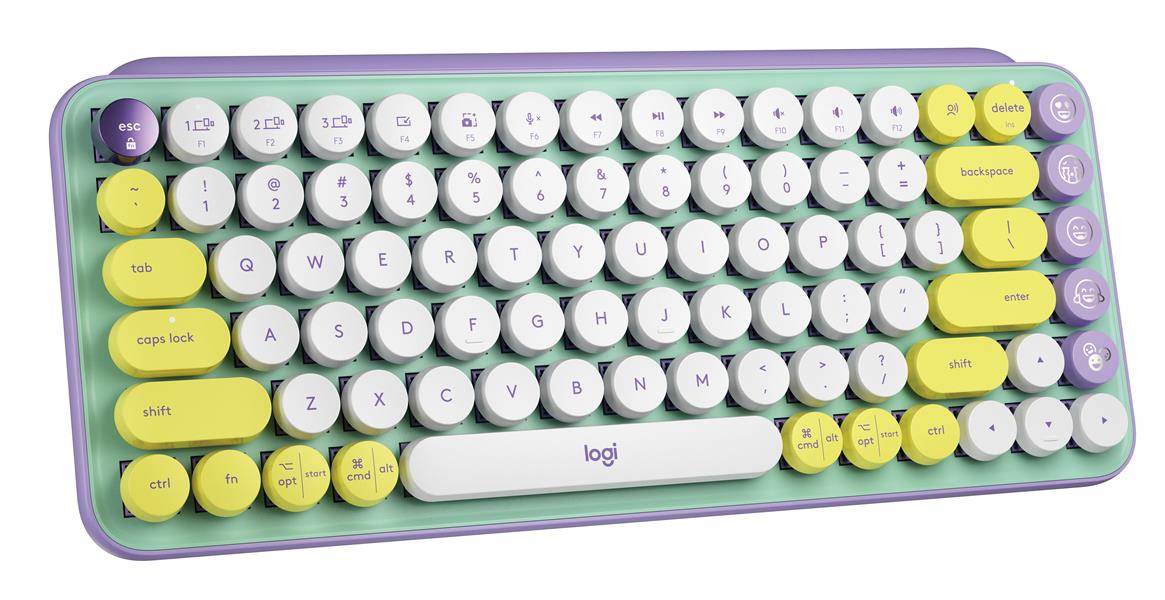 Logitech POP Keys Wireless Mechanical Keyboard With Emoji Keys toetsenbord RF-draadloos + Bluetooth QWERTZ Duits Muntkleur