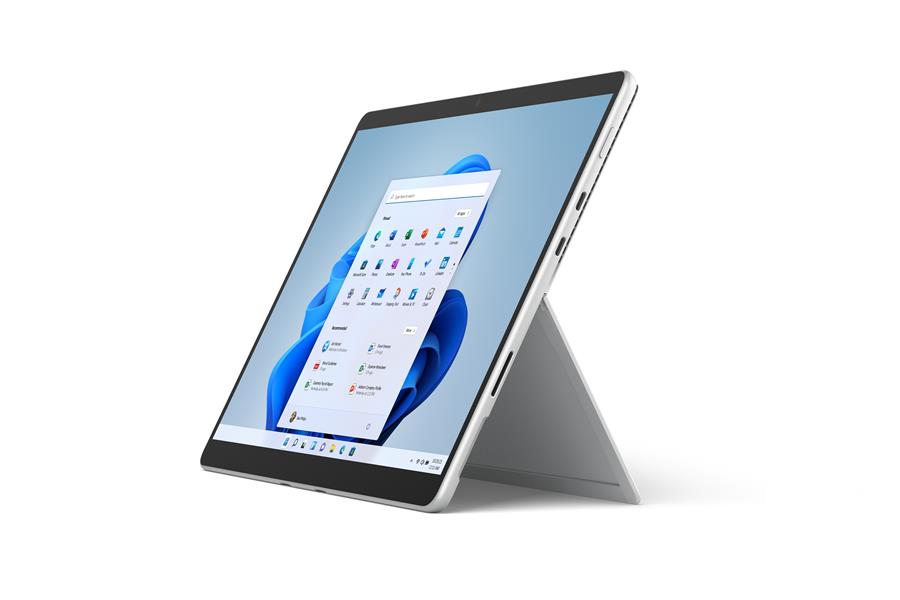 Microsoft Surface Pro 8 128 GB 33 cm (13"") Intel® 11de generatie Core™ i5 8 GB Wi-Fi 6 (802.11ax) Windows 10 Pro Platina