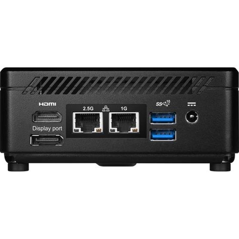 MSI Cubi 5 12M COMPACT PC I3-1215U BLK 0.66L sized PC Zwart Intel SoC 4,4 GHz