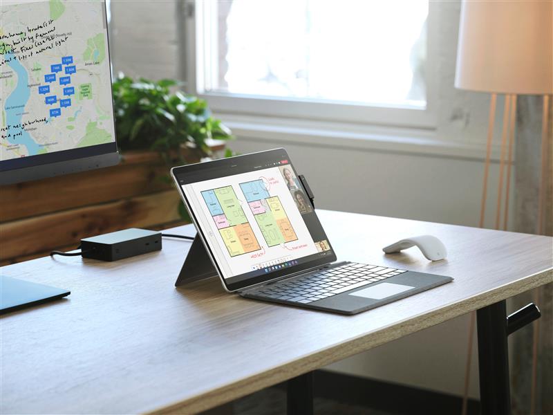 Microsoft Surface Pro Signature Keyboard with Slim Pen 2 Blauw Microsoft Cover port AZERTY Frans