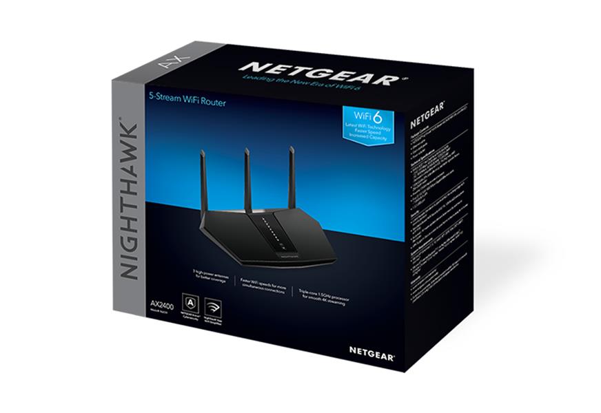NETGEAR Nighthawk RAX30 draadloze router Gigabit Ethernet Dual-band (2.4 GHz / 5 GHz) Zwart